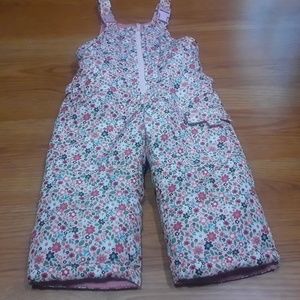 OshKosh Floral Pink Ski Bib